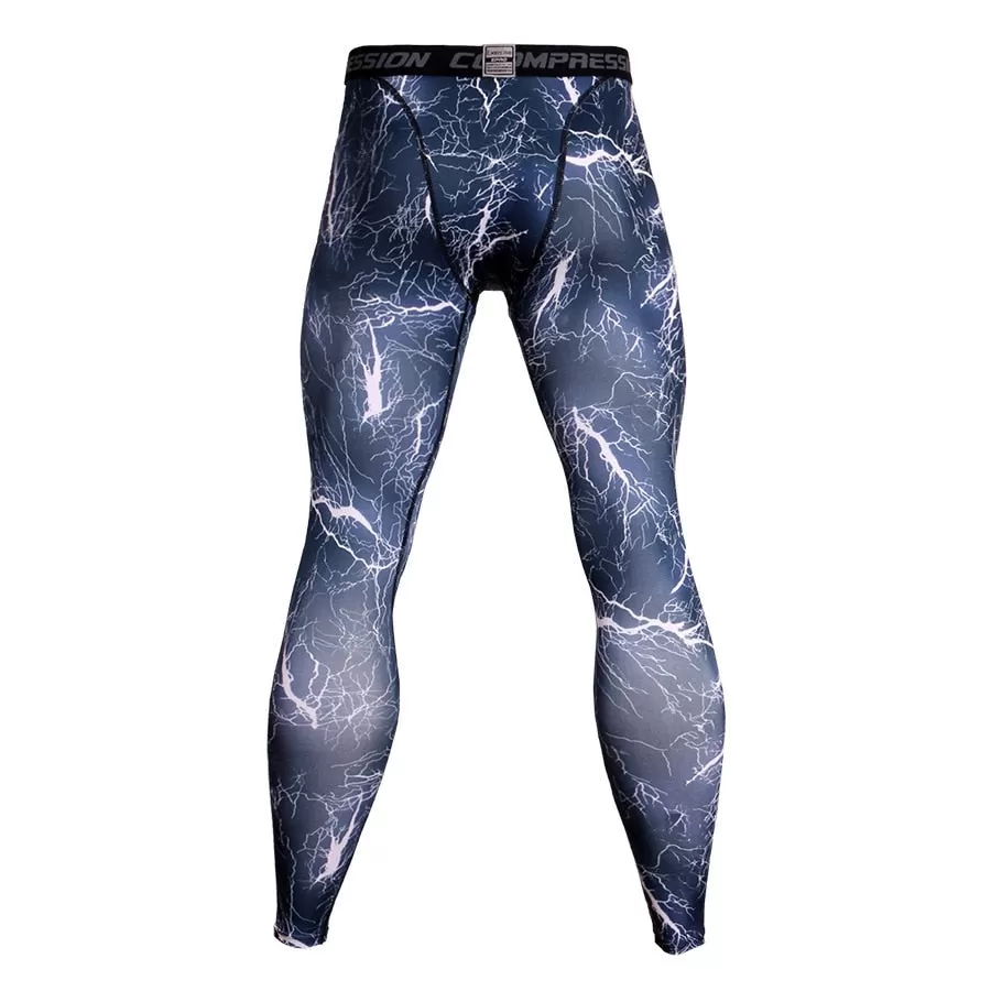 Men's Camouflage 'Lightning' Compression Leggings Spats