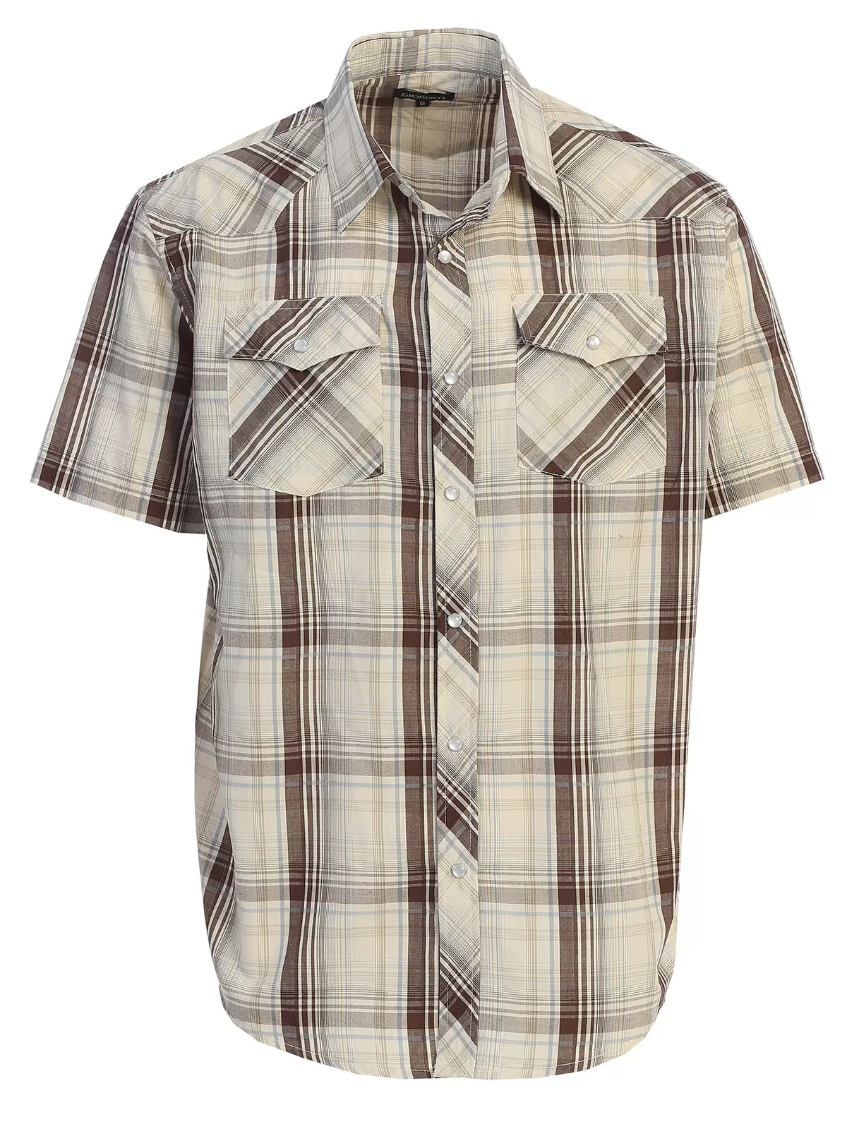 Men's Plaid Western Shirt, XXL