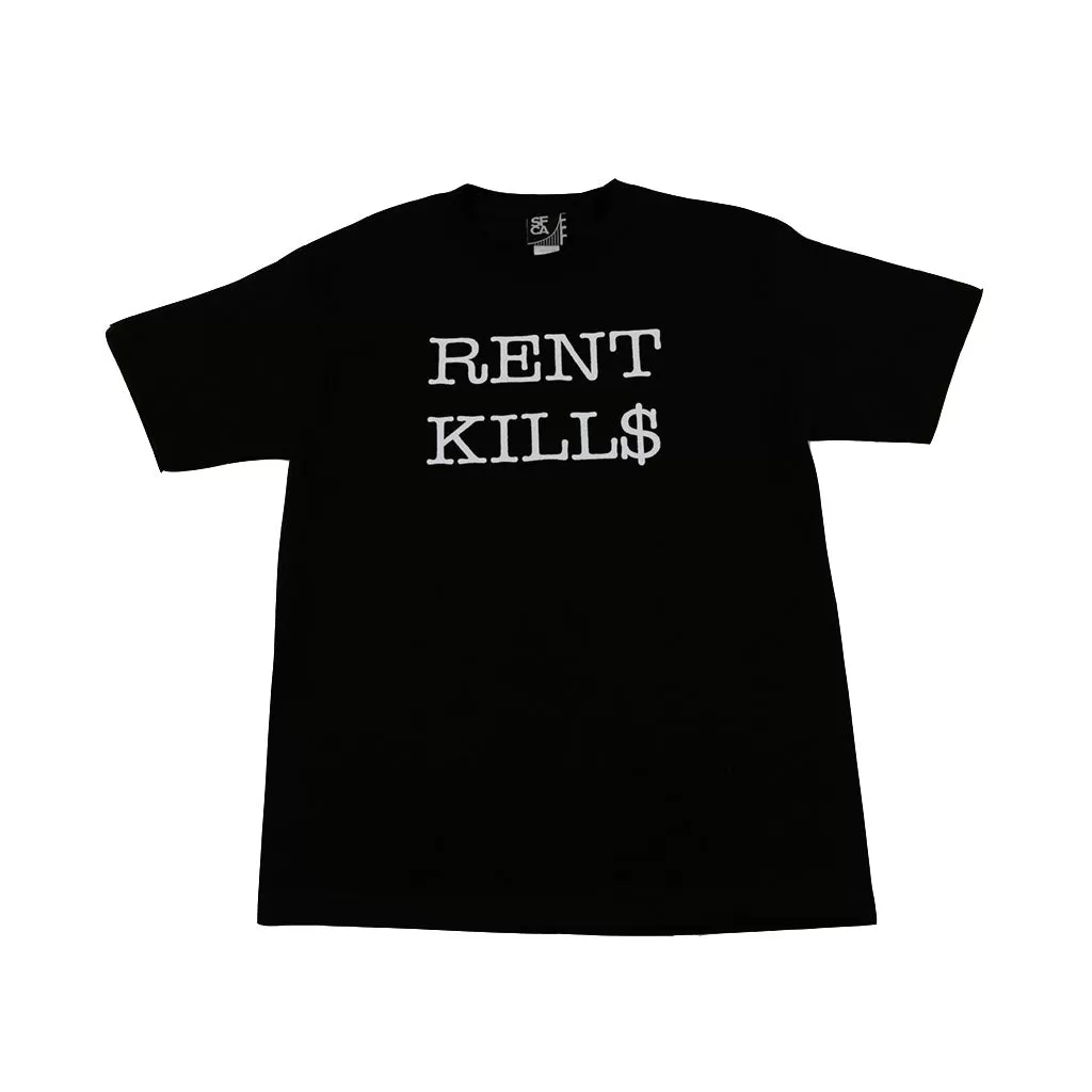 Mens SFCA Rent Kills T-Shirt Black