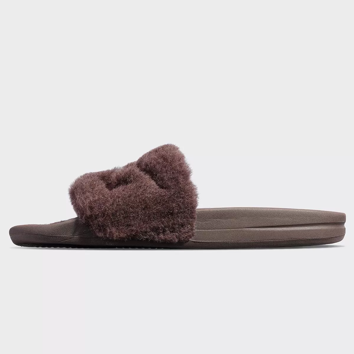 Men's Shearling Slide Chocolate