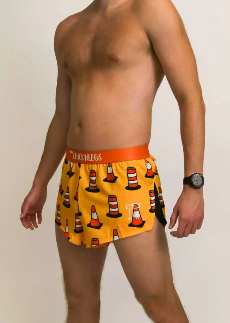 Men's Traffic Cones 2" Split Shorts