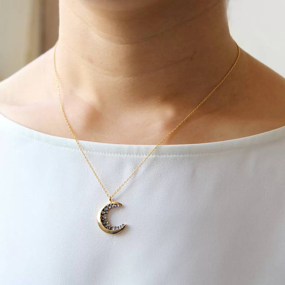 Mini Crescent Moon Necklace