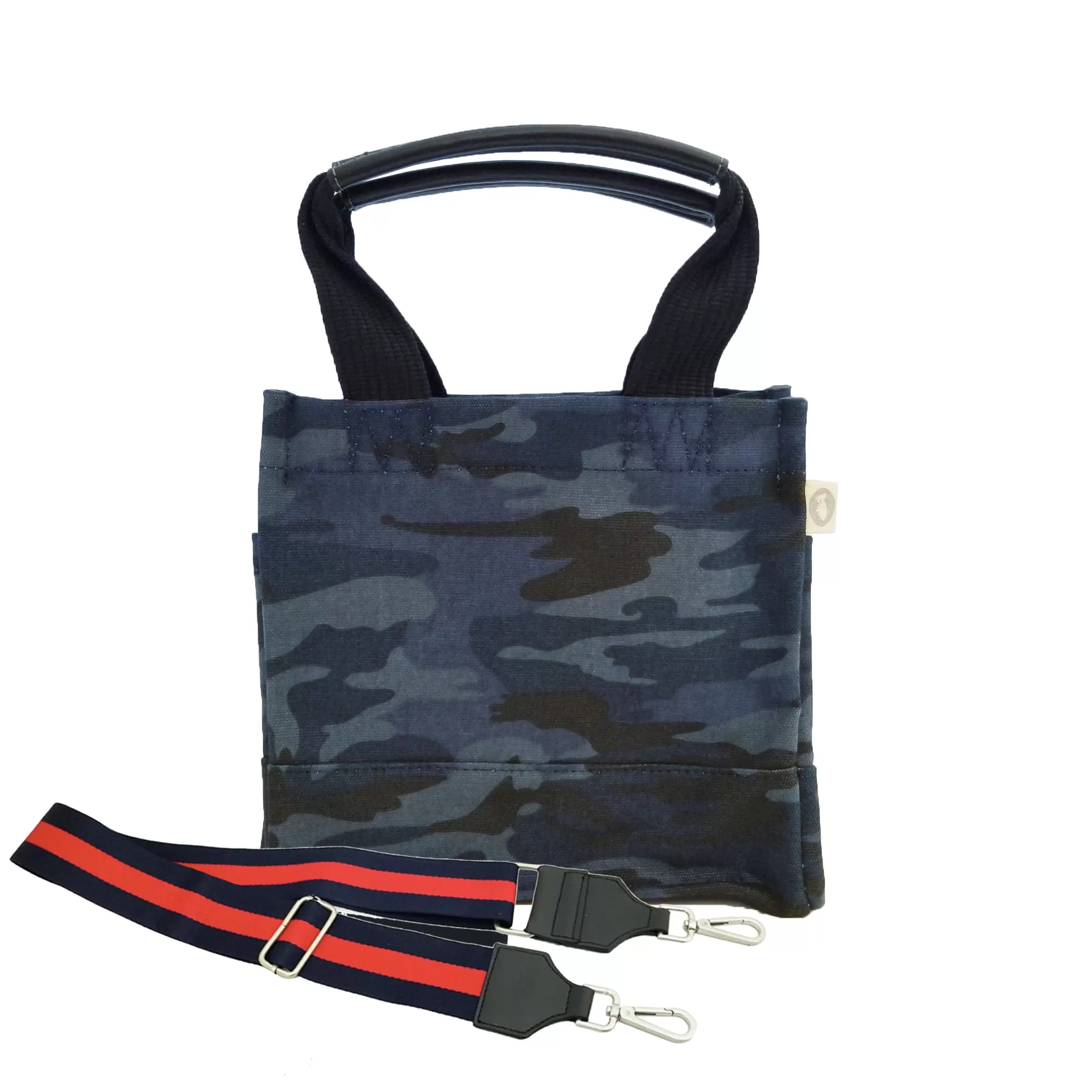 Mini Monogram Mini Luxe North South: Dark Blue Camouflage