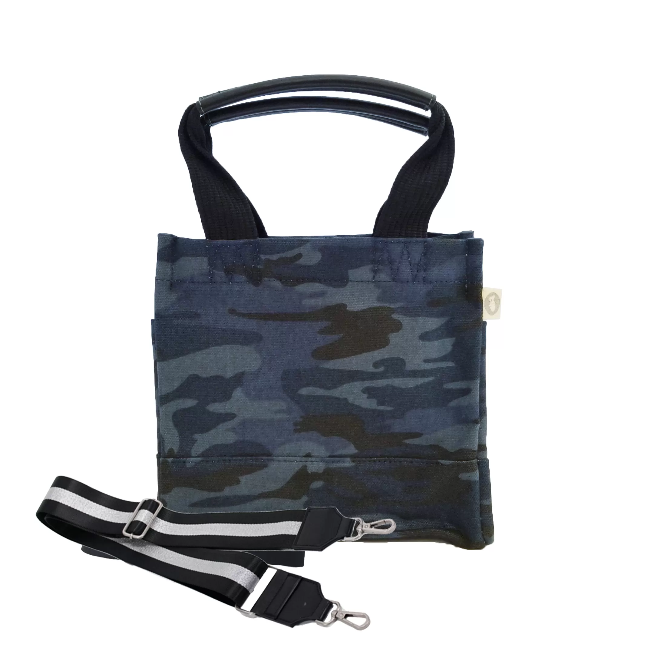 Mini Monogram Mini Luxe North South: Dark Blue Camouflage