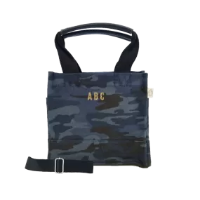 Mini Monogram Mini Luxe North South: Dark Blue Camouflage