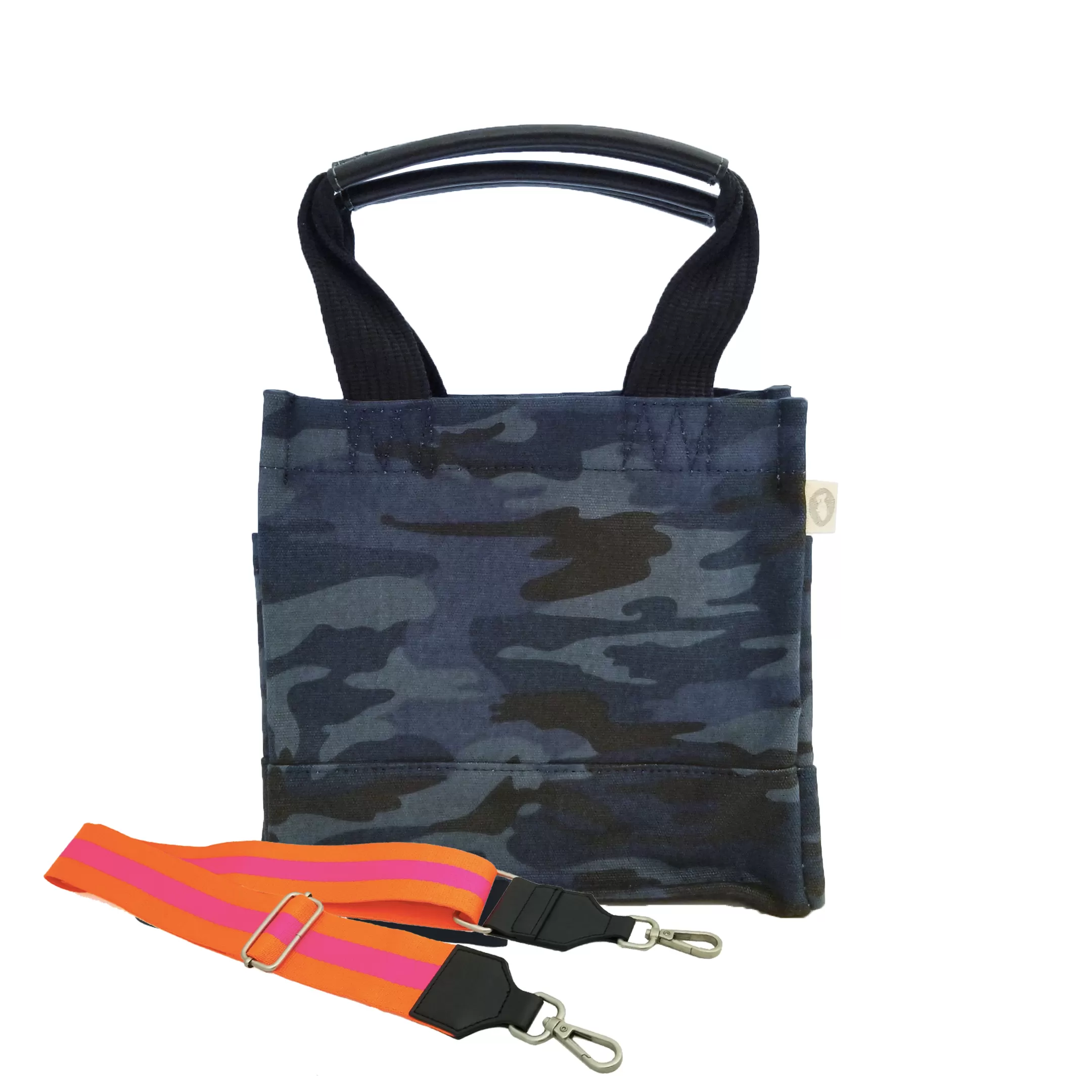 Mini Monogram Mini Luxe North South: Dark Blue Camouflage