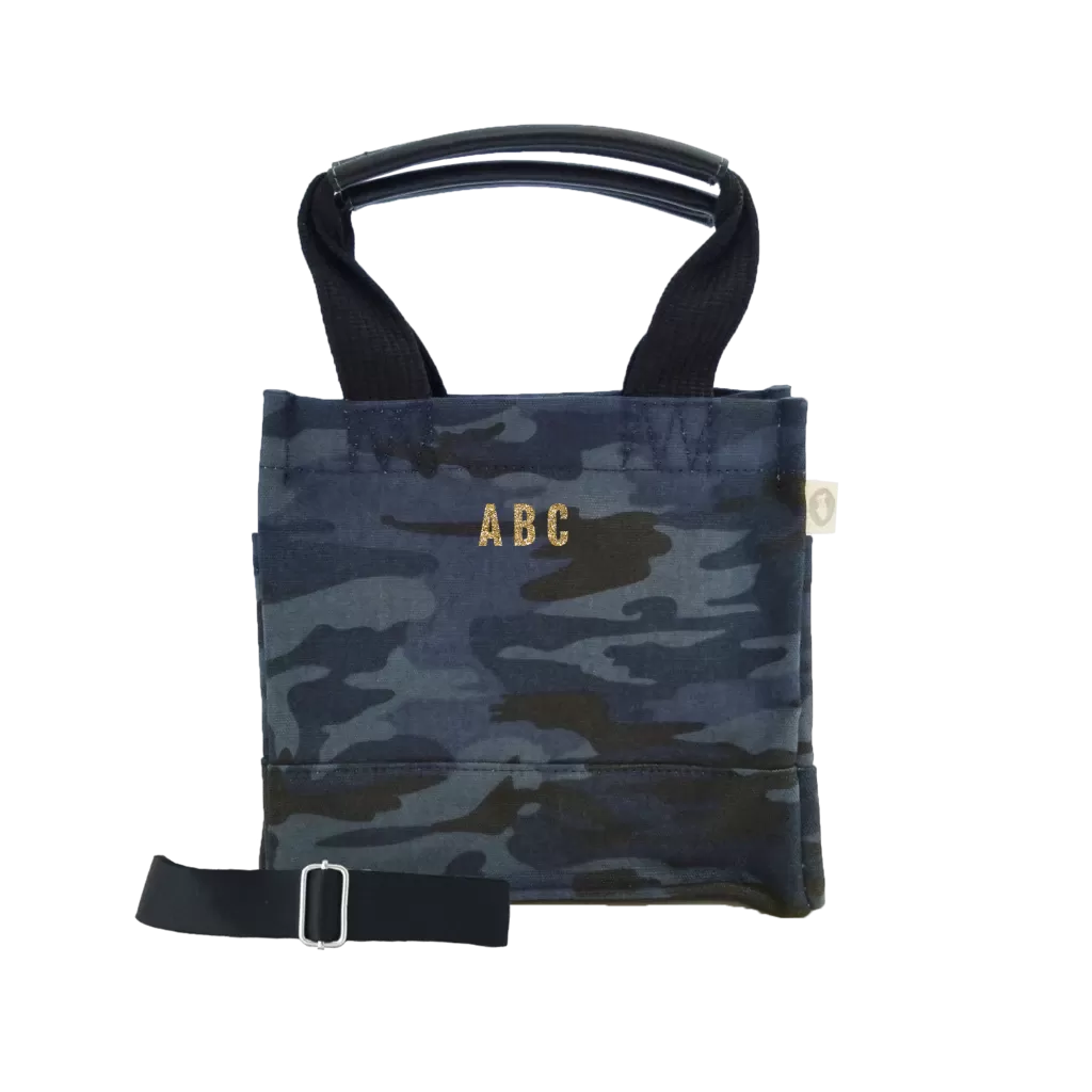 Mini Monogram Mini Luxe North South: Dark Blue Camouflage