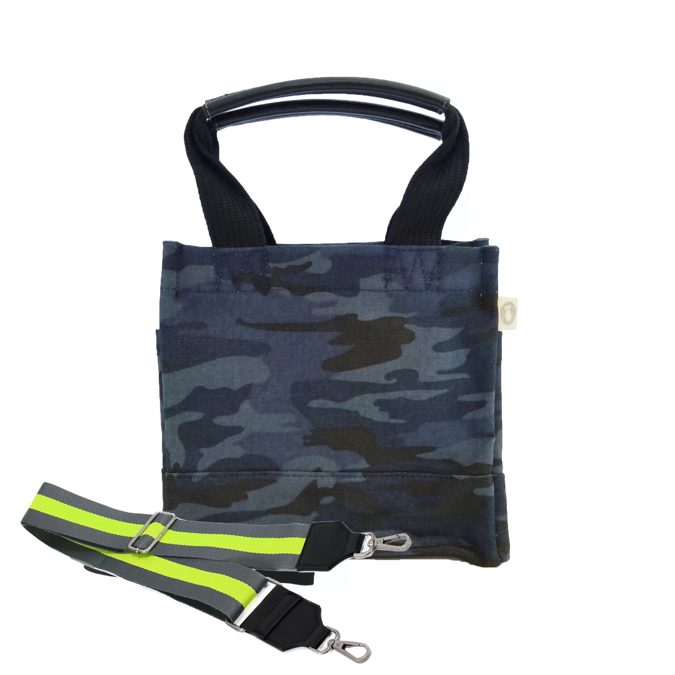 Mini Monogram Mini Luxe North South: Dark Blue Camouflage