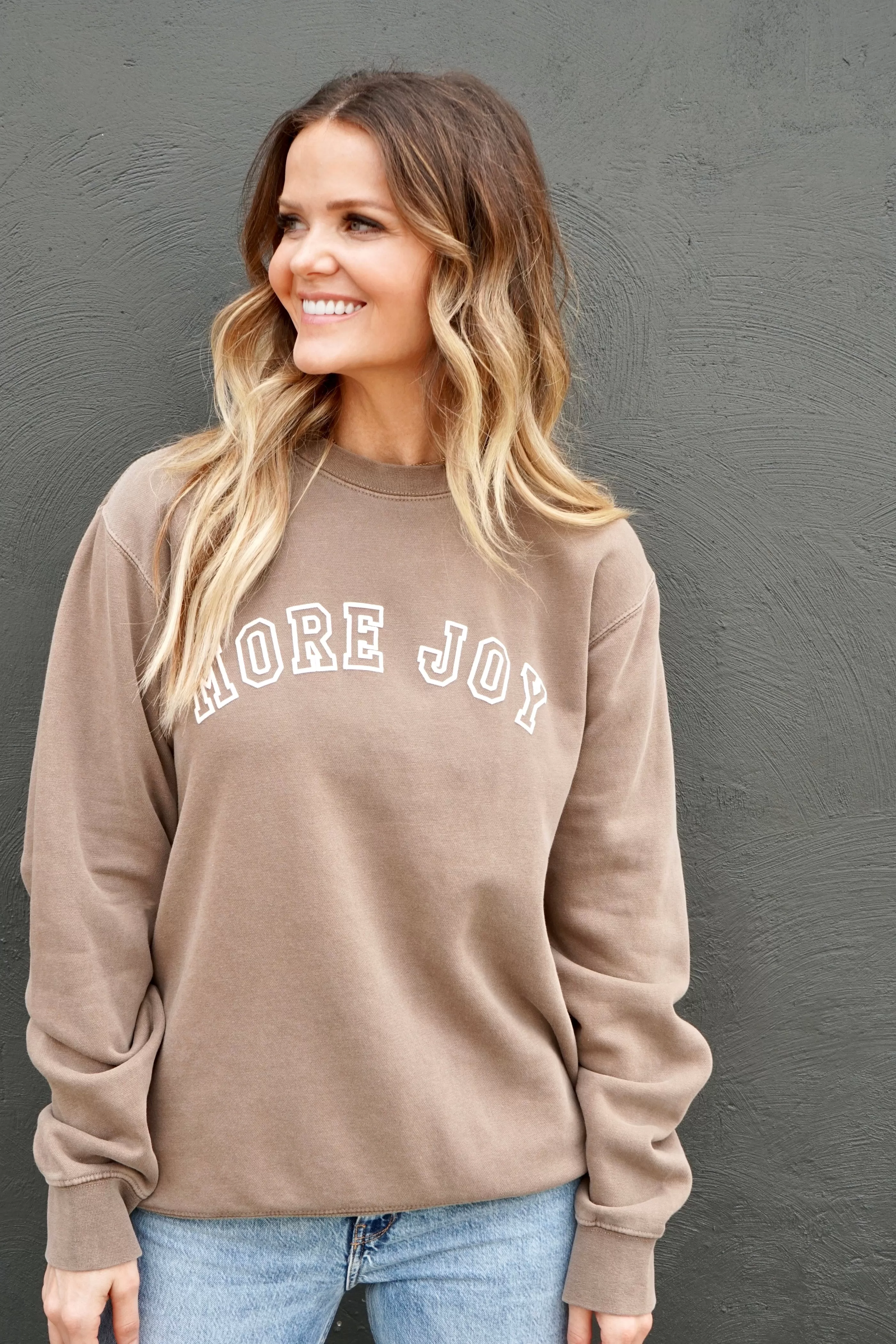 MORE JOY Pullover - Vintage Brown