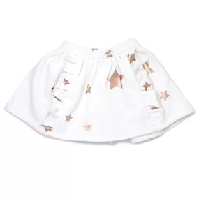 oh baby! Rosegold Stars Millie Pocket Skirt - Cream