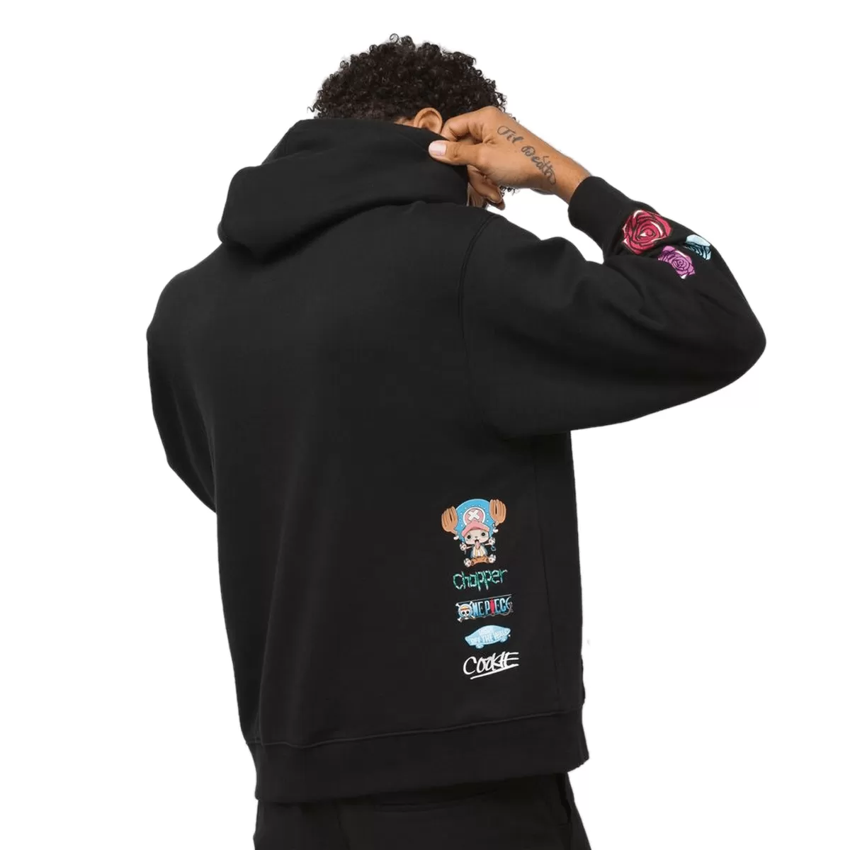   One Piece Cookie! Fleece Hoodie 'Black'