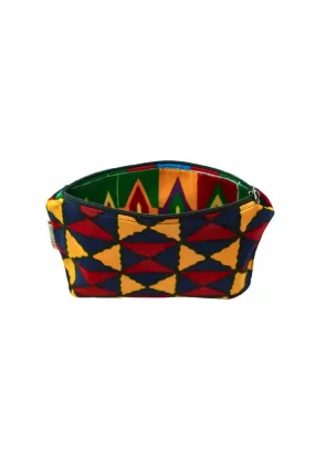 Paki Reversi Pouch Bag -  African Ankara Wax Cotton Print -17