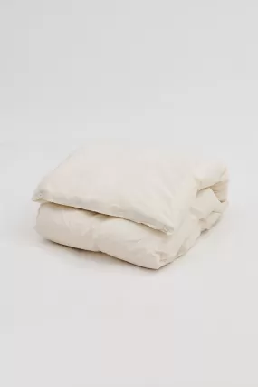 Percale Double Duvet Cover Winter White