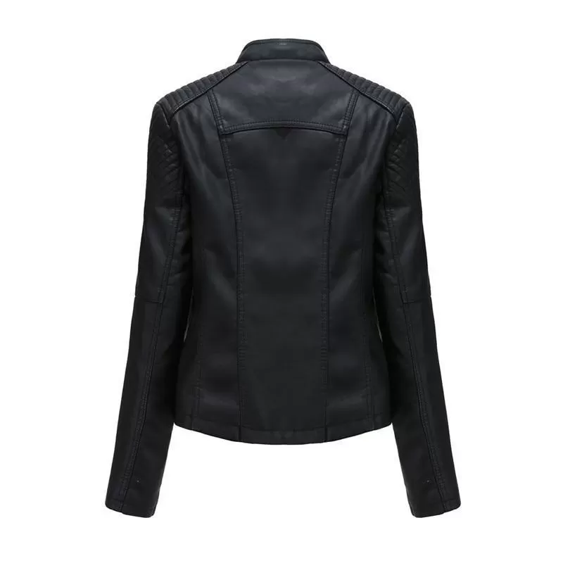 Punk Leather Jacket For Women