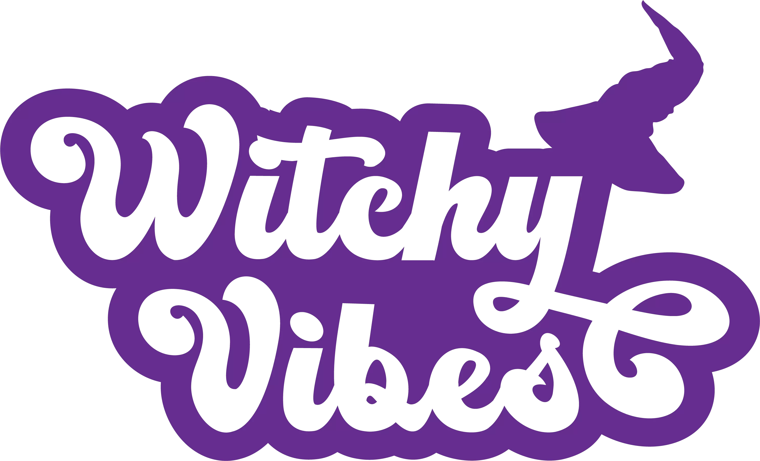 "Witchy Vibes" Glitter Graphic Crewneck (Orchid) - Print On Demand