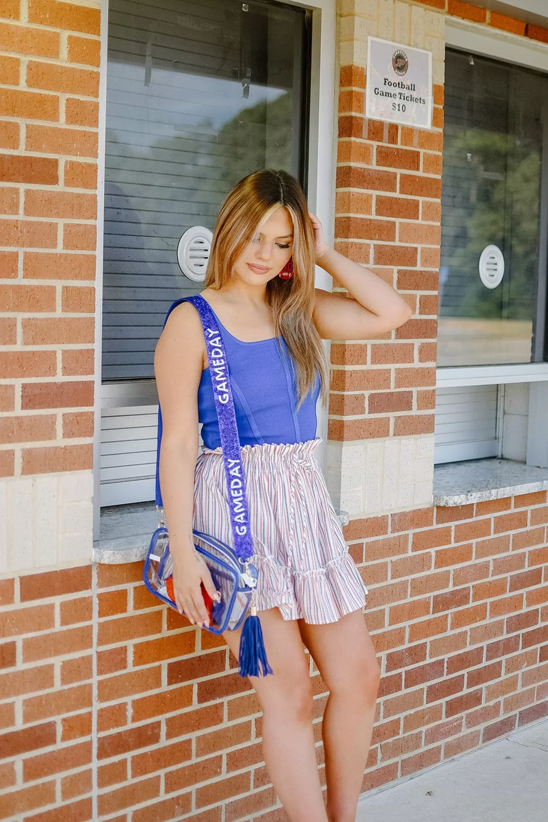 Red White & Blue Mini Skirt