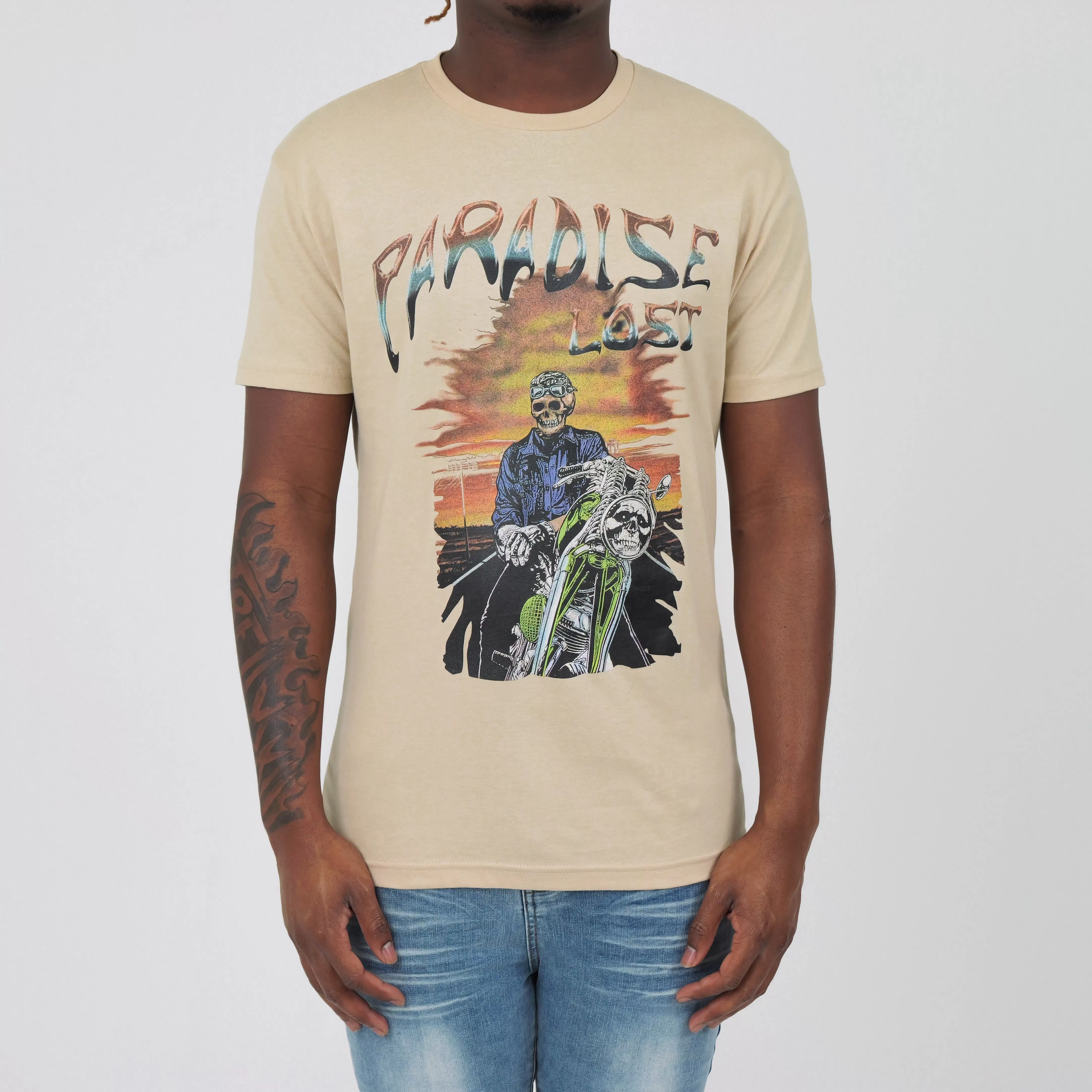 RIDERS PARADISE TEE CREAM