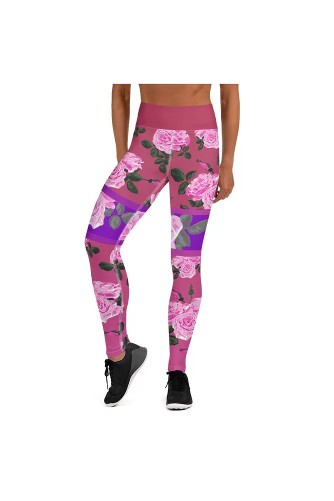 Rose Kimono Yoga Leggings