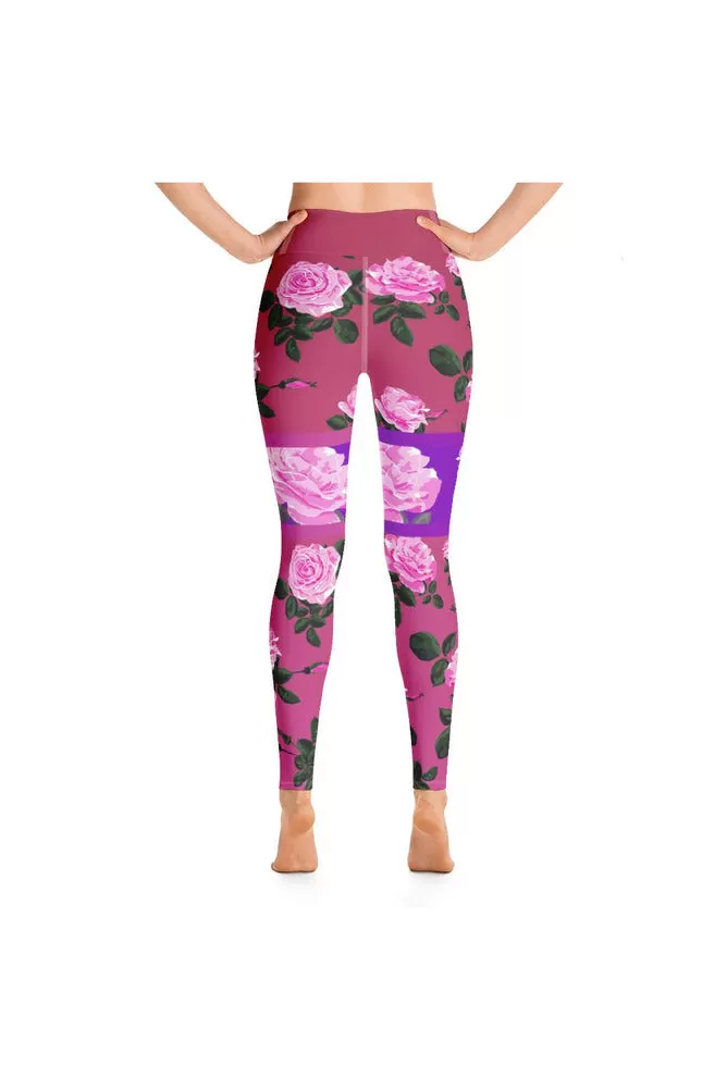 Rose Kimono Yoga Leggings