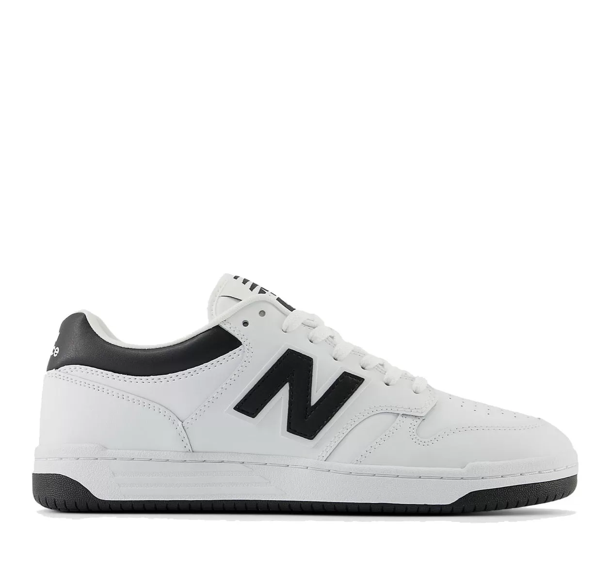 Scarpe Uomo NEW BALANCE Sneakers 480 in Pelle colore White e Black