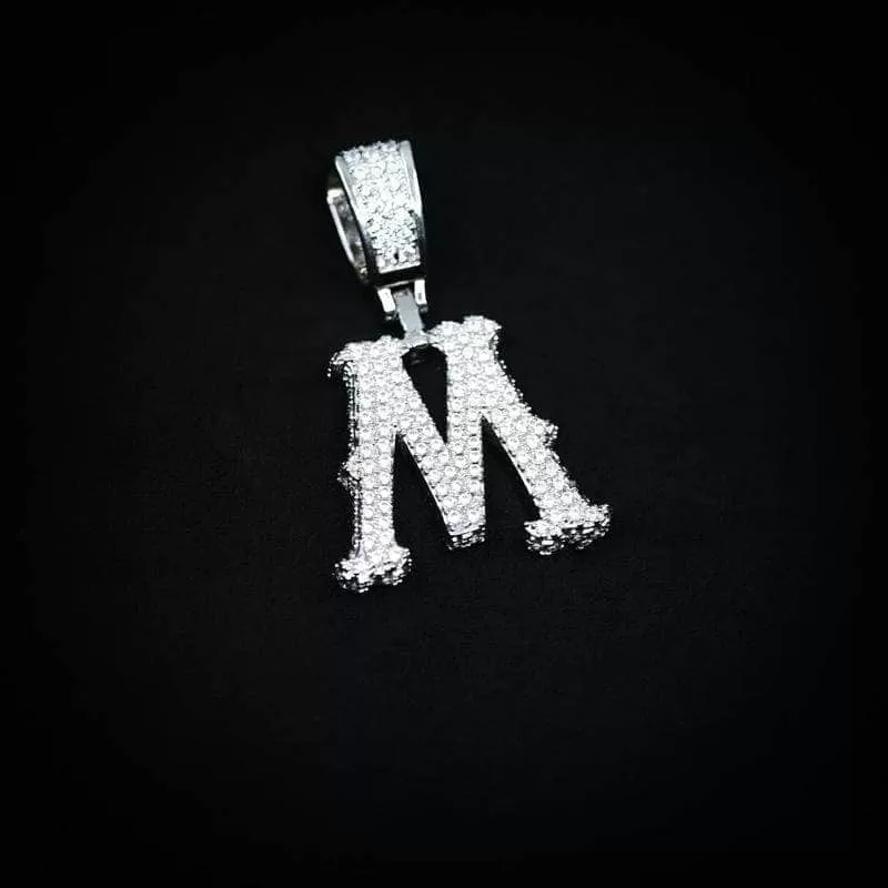 Single Western Font Letter Pendant