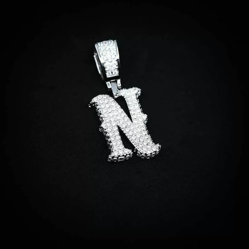 Single Western Font Letter Pendant