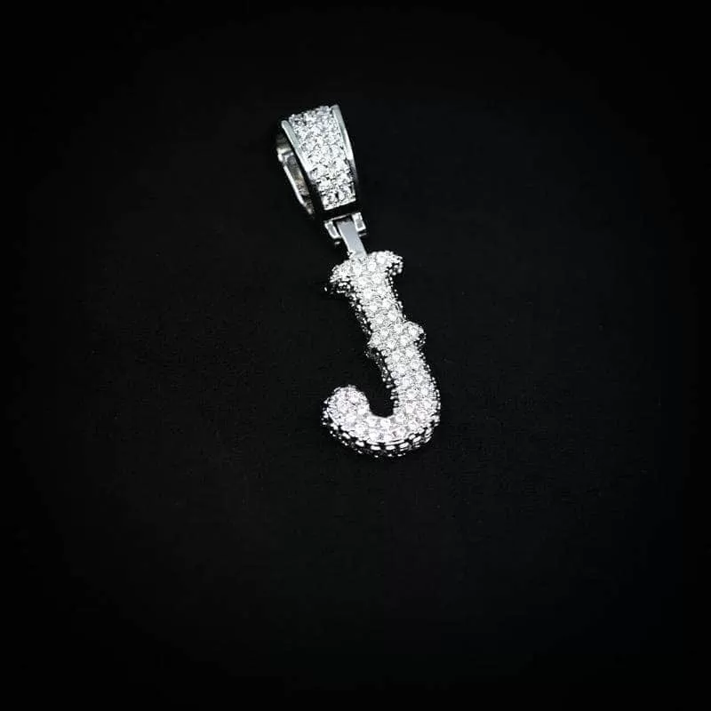 Single Western Font Letter Pendant