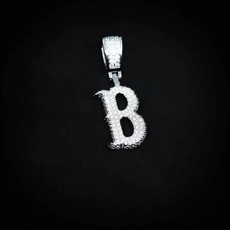 Single Western Font Letter Pendant