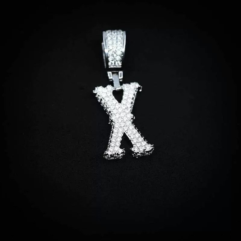 Single Western Font Letter Pendant