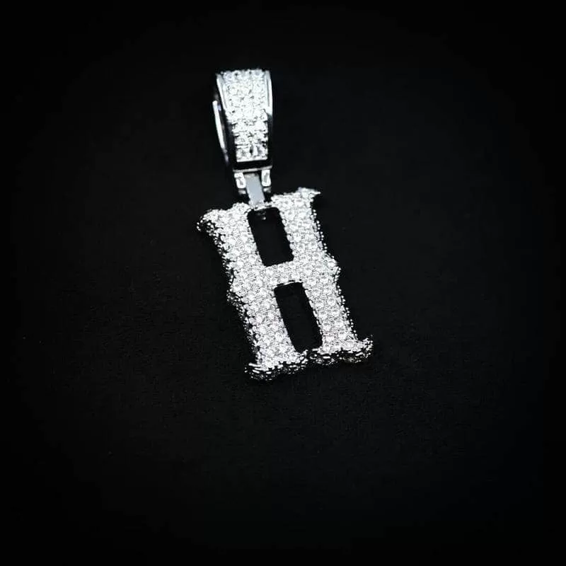 Single Western Font Letter Pendant