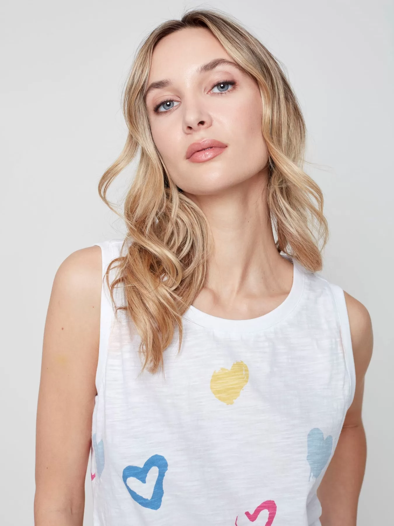 Sleeveless Printed Top