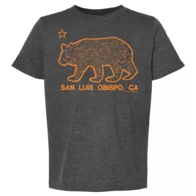 SLO Bear Map Youth T-Shirt