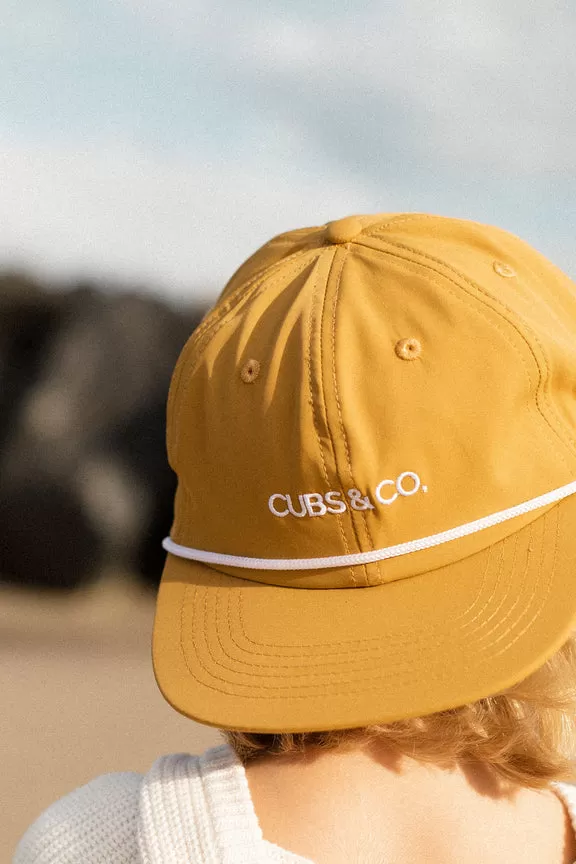 Snapback Hat - Quick Dry Nylon Yellow (Kids-Adults)