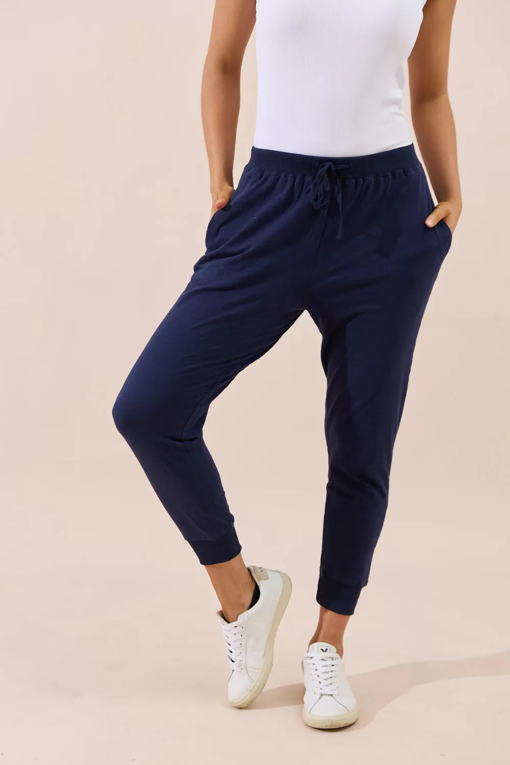 Sorrento Pants 7/8 - Navy