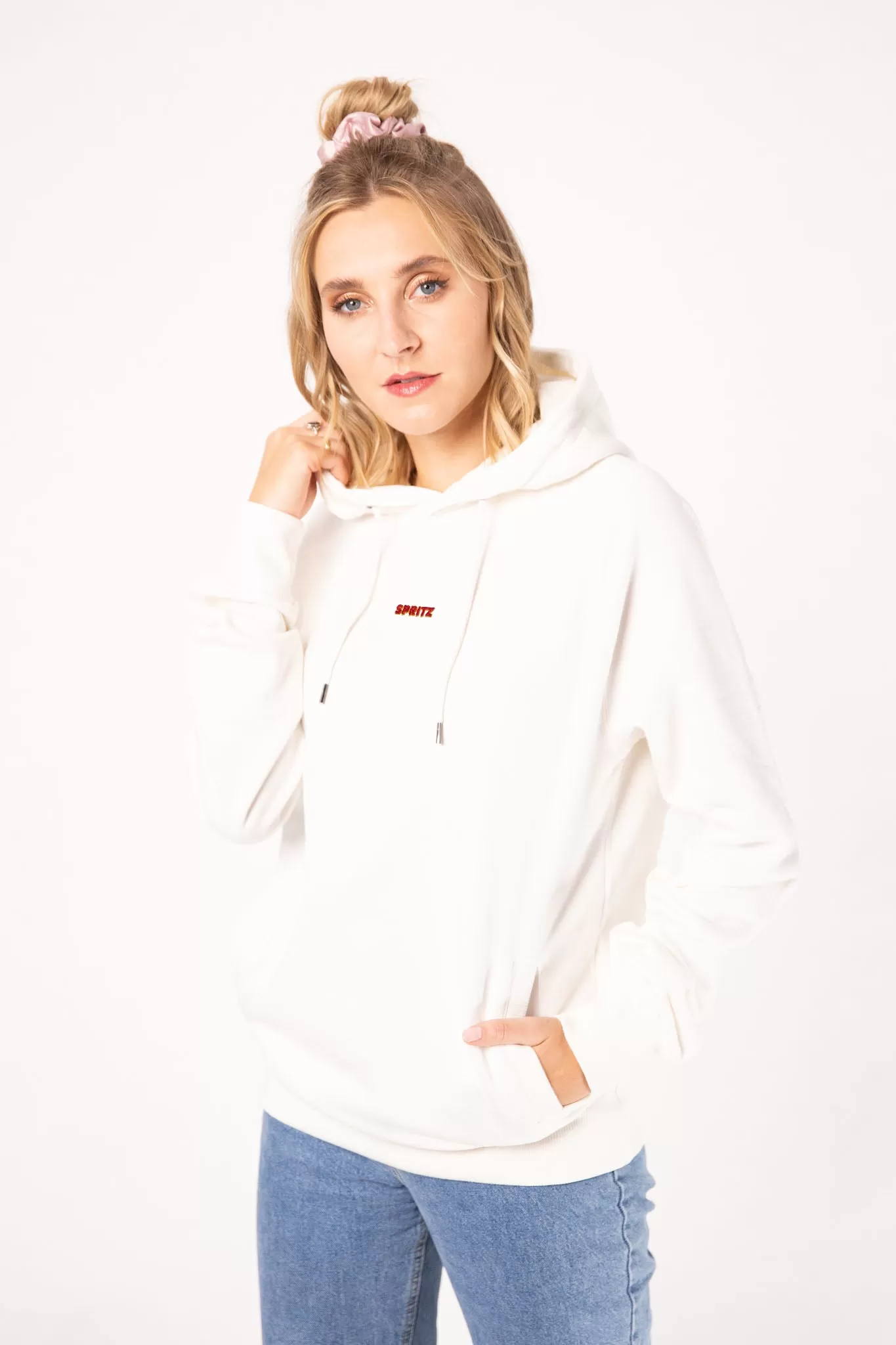 Spritz Signature | Bestickter Bio-Baumwoll Frauen Hoodie