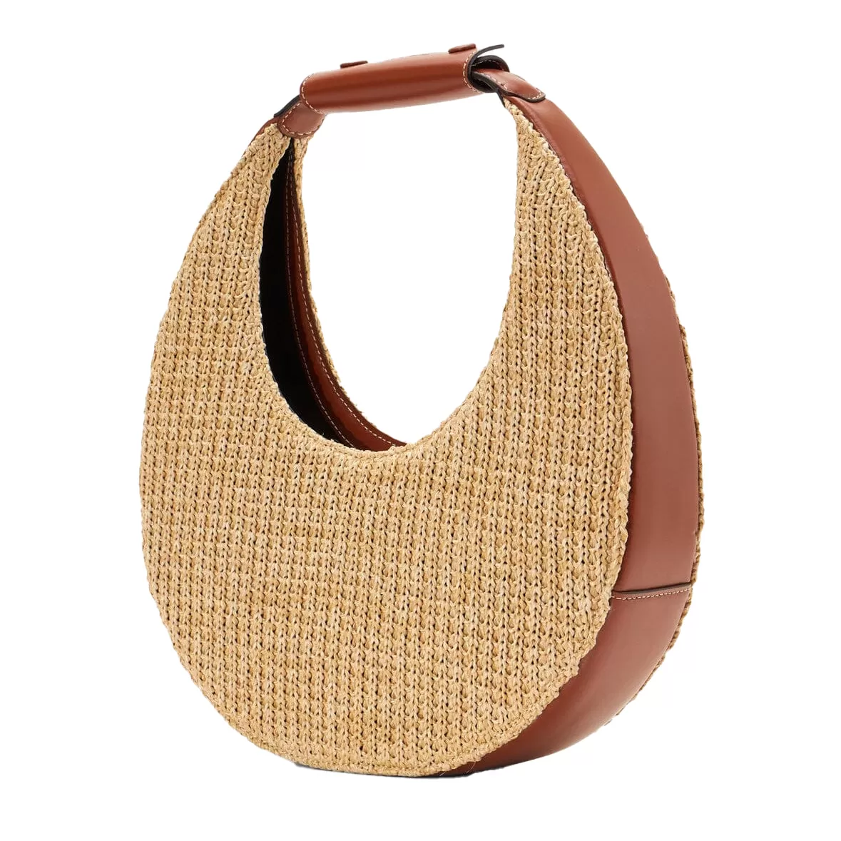 Staud Raffia Moon Handbag