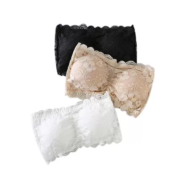 Strapless Tube Top Lace Bra