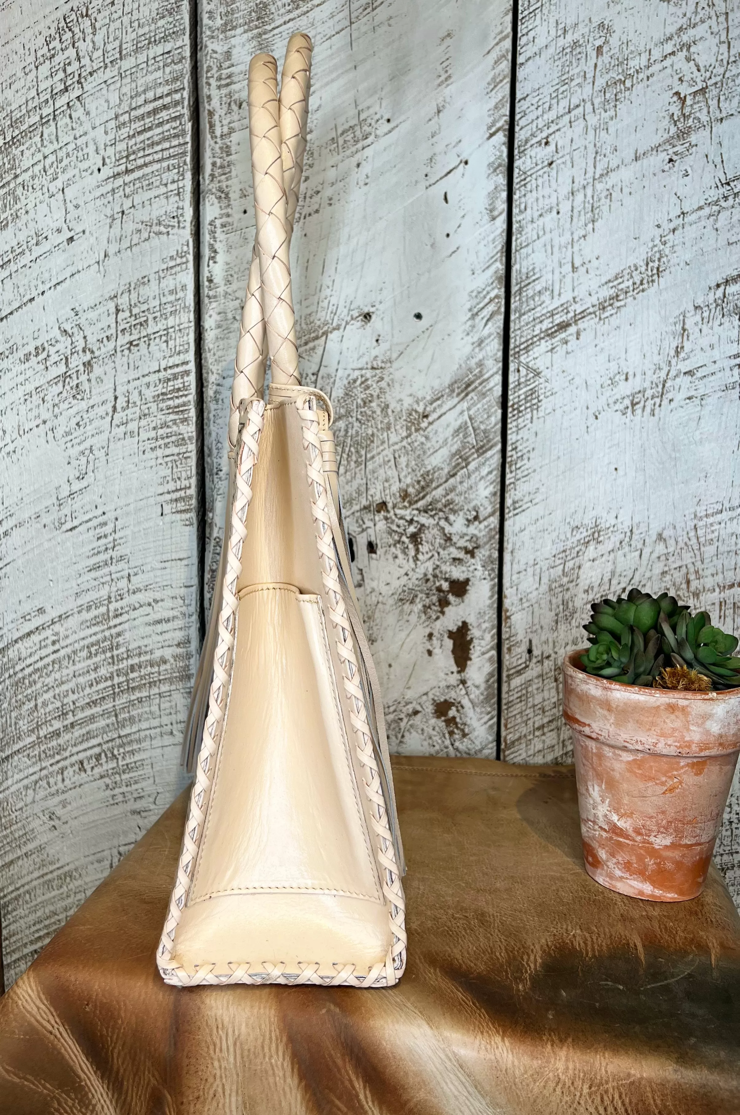 The Marcos Tote in Cream