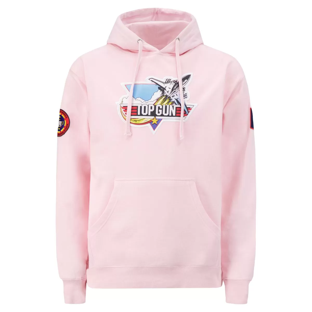 TOP GUN Unisex Retro Logo Hoodie - LIGHT PINK