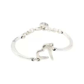 TRA-LA-RA CUORE SINGLE HEART RIGID BRACELET