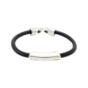 TRA-LA-RA MEN ROUND LEATHER TUBE BRACELET