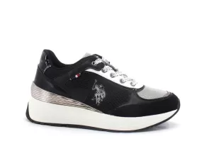 U.S. POLO Sneaker Running Mesh Black BLOOM001