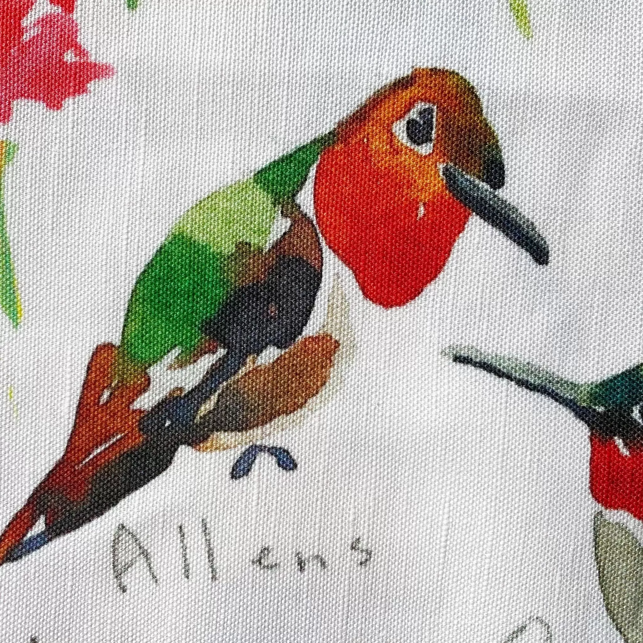 Watercolor Hummingbird Table Runner