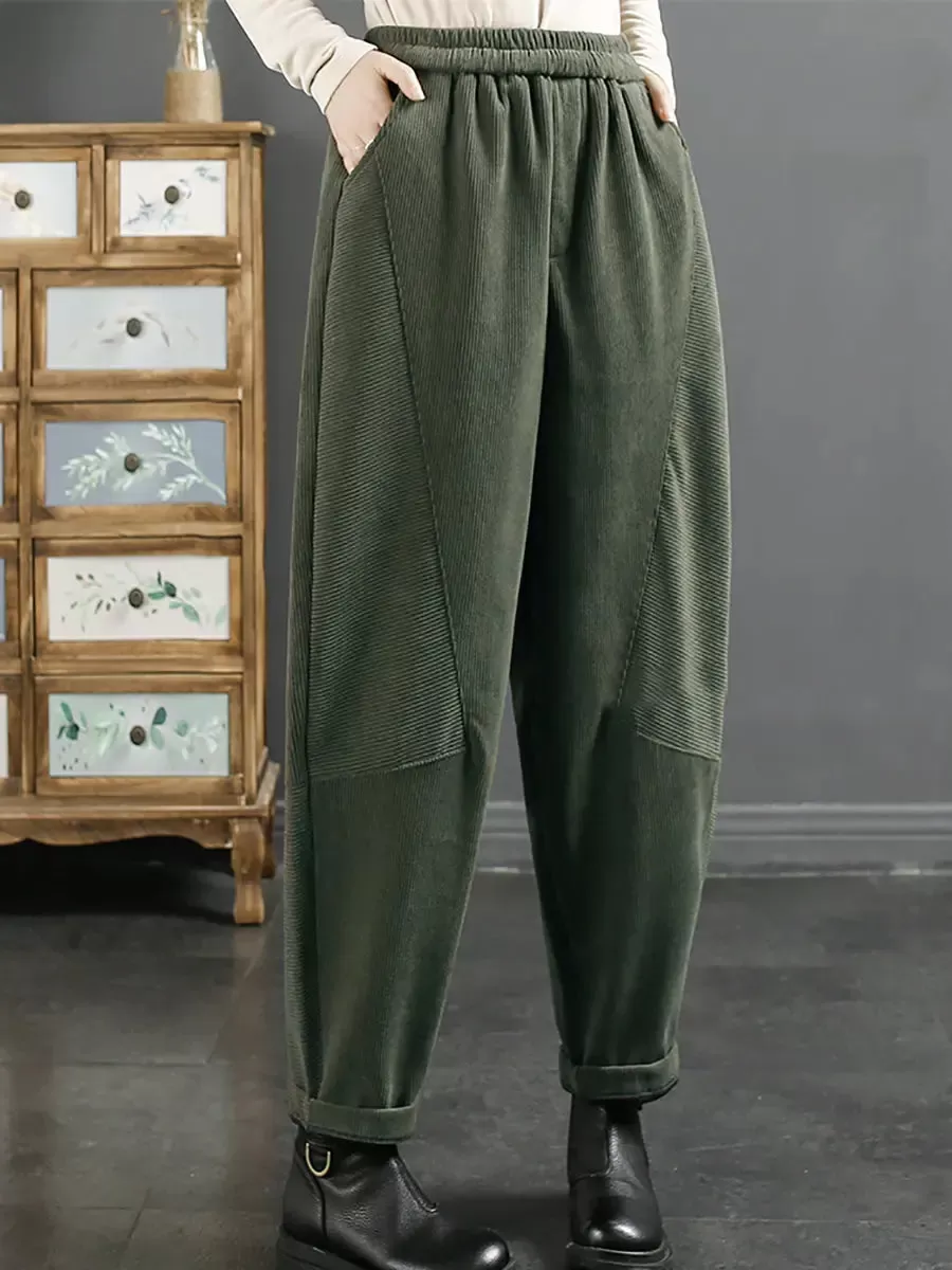 Women Plush Warm Harem Pants