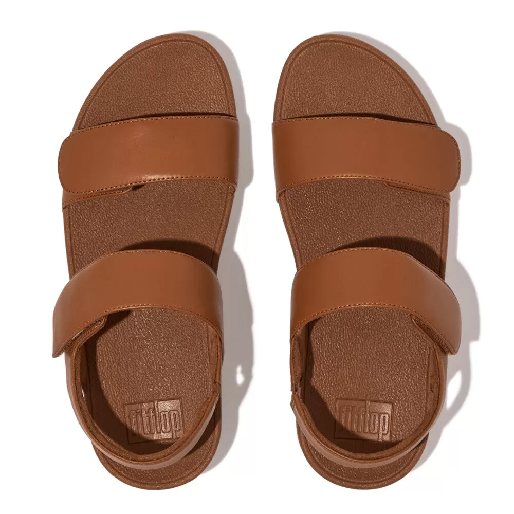 รองเท้าแตะแบบรัดส้น ผู้หญิง รุ่น LULU ADJUSTABLE LEATHER BACK-STRAP SANDALS